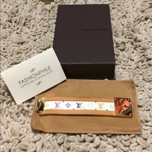 Authentic Louis Vuitton “S” Lock Bracelet